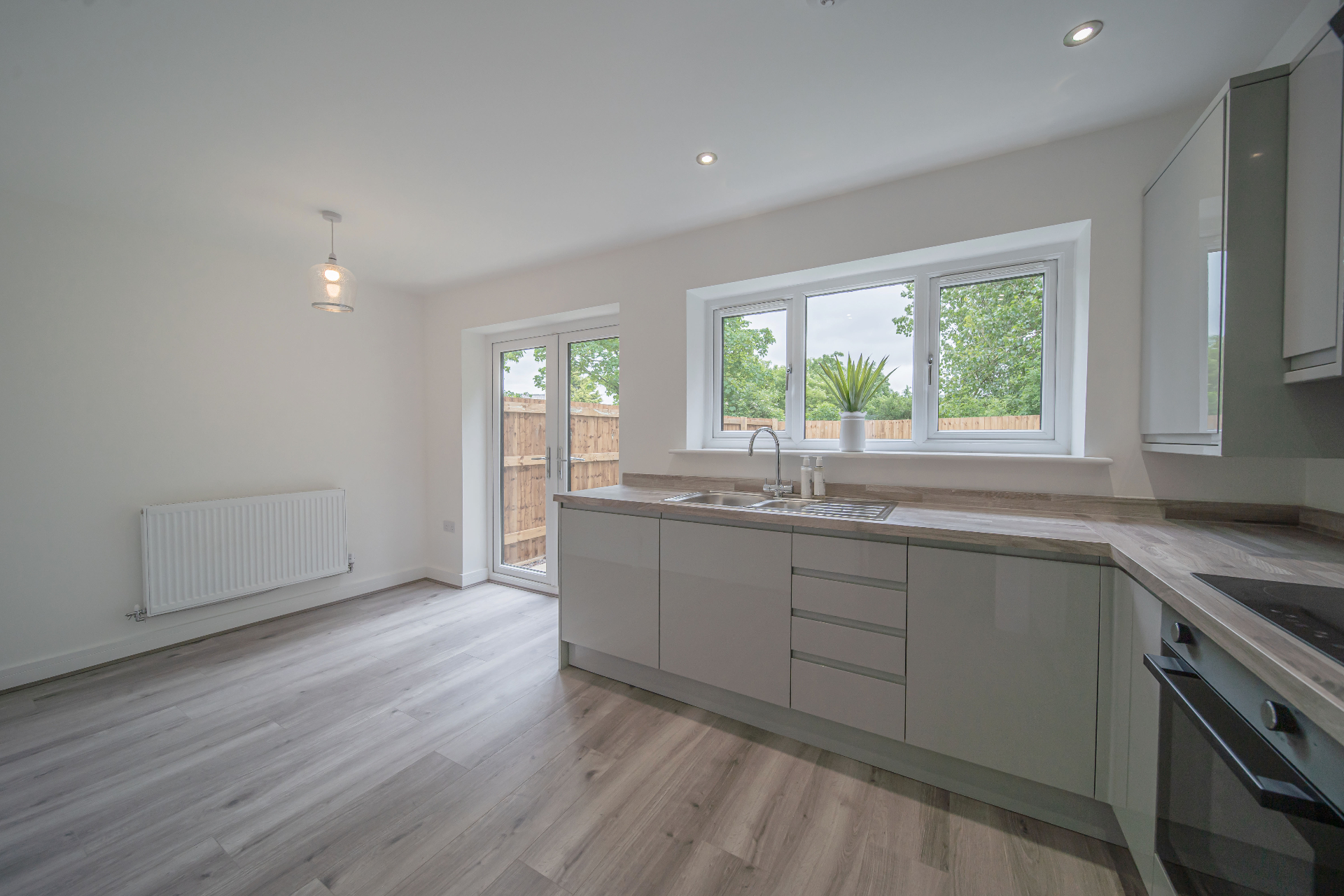 Open-plan kitchen extension