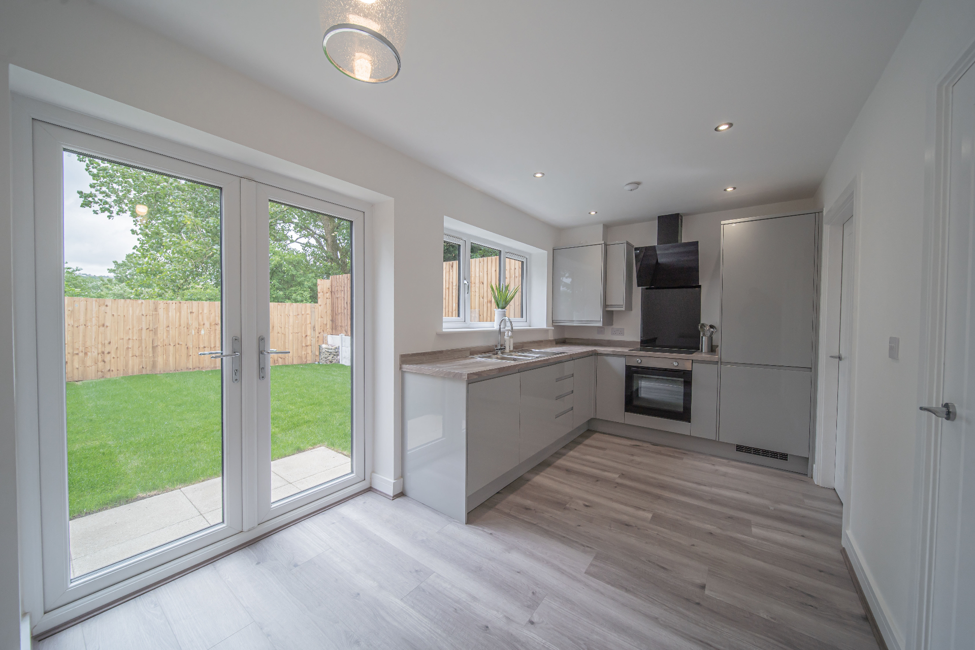 Extension opening out to garden