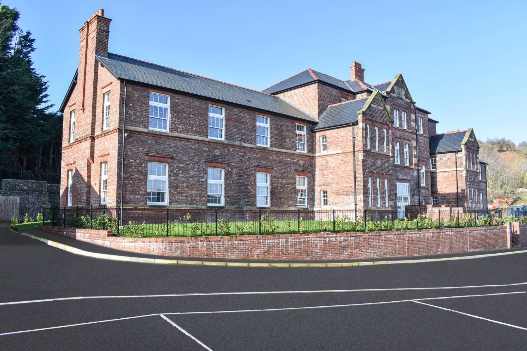 Restored heritage building exterior