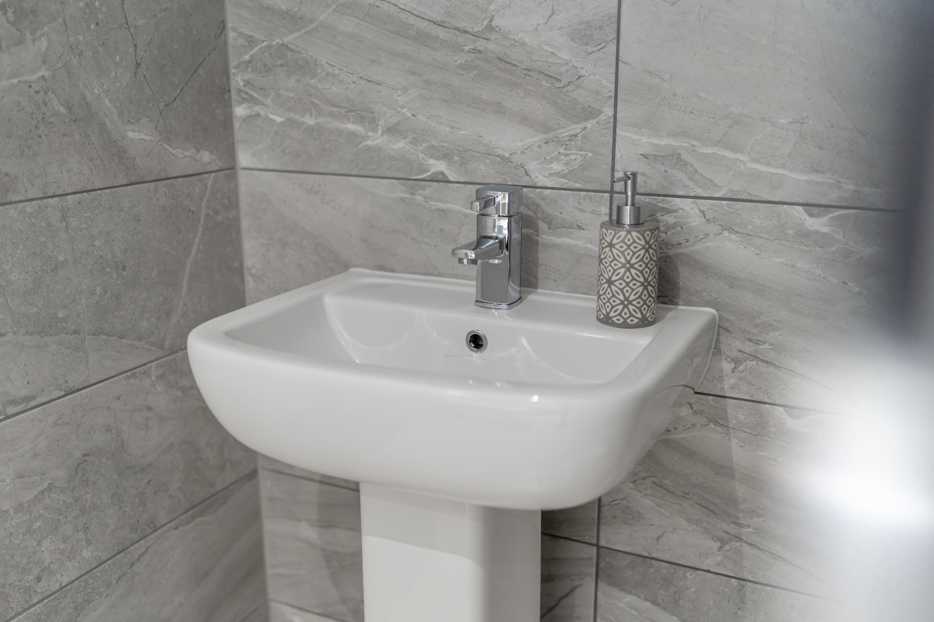 Bathroom tiling detail