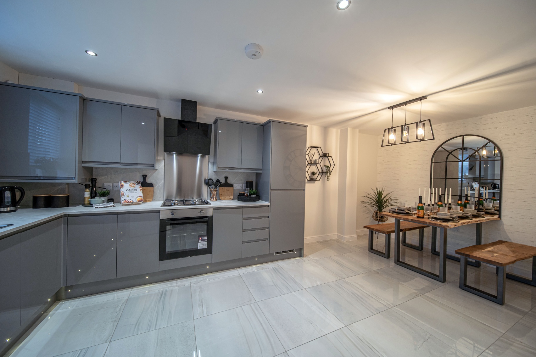 Modern kitchen installation