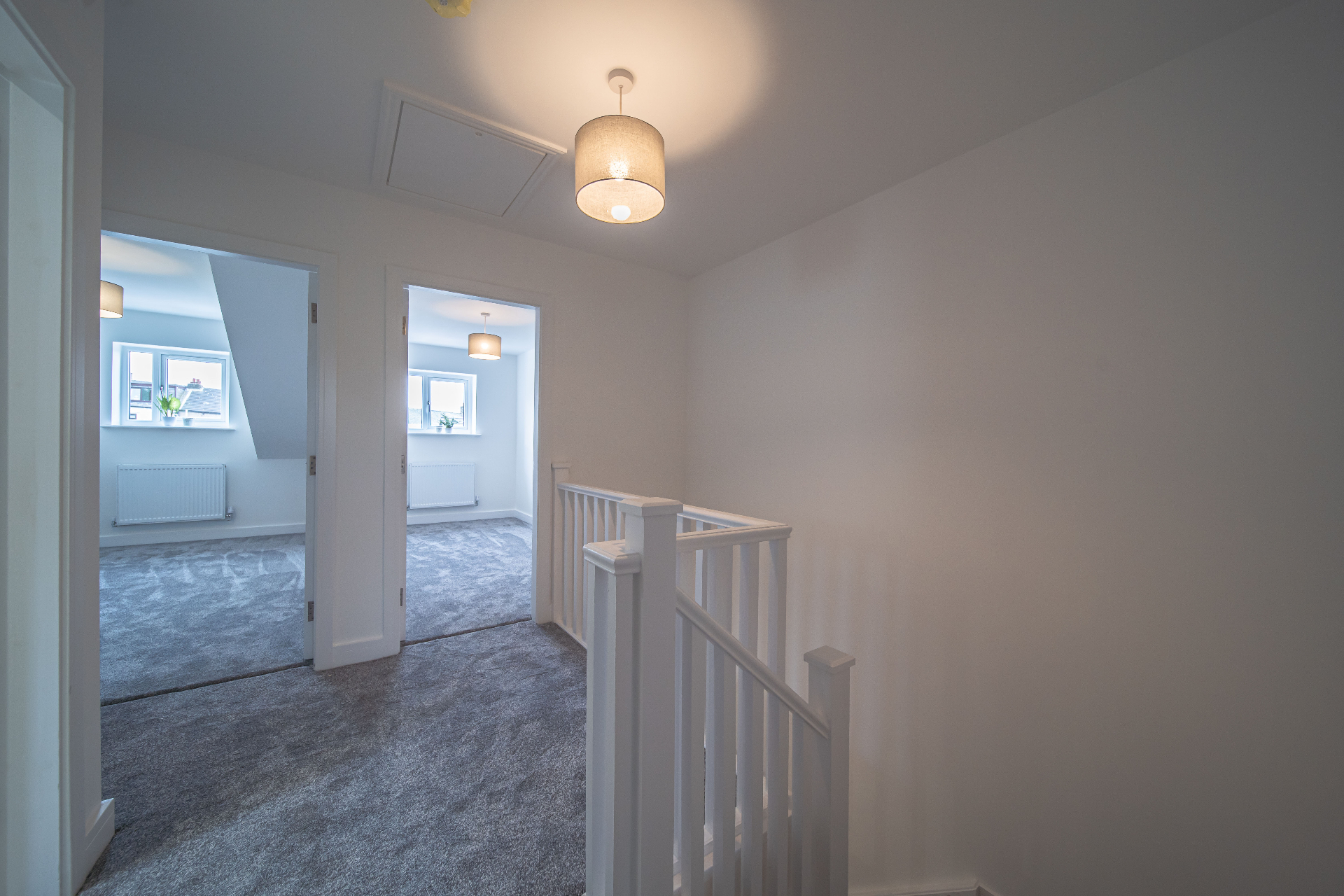 Renovated interior landing
